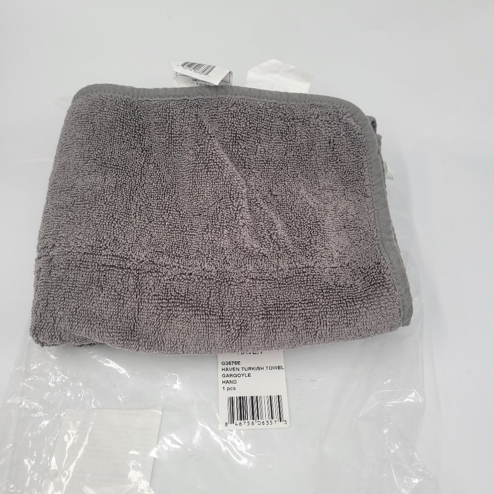 Haven Turkish Cotton Hand Towel in Gargoyle
